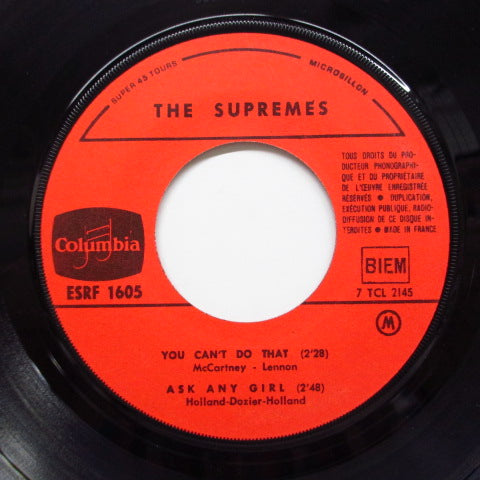 SUPREMES (シュープリームス) - Come See About Me (France Orig.EP/CFS)