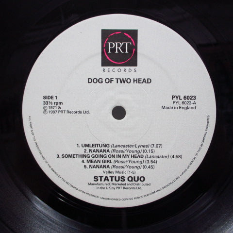 STATUS QUO (ステイタス・クオー) - Dog Of Two Head (UK PRT Reissue/Barcode GS)