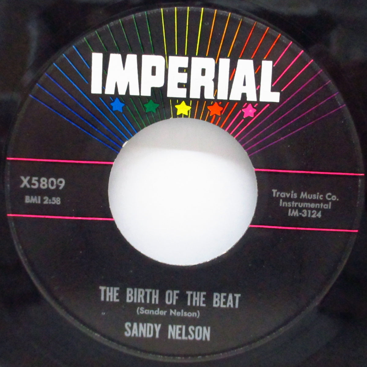SANDY NELSON (サンディ・ネルソン) - Drums Are My Beat (US オリジナル 7")