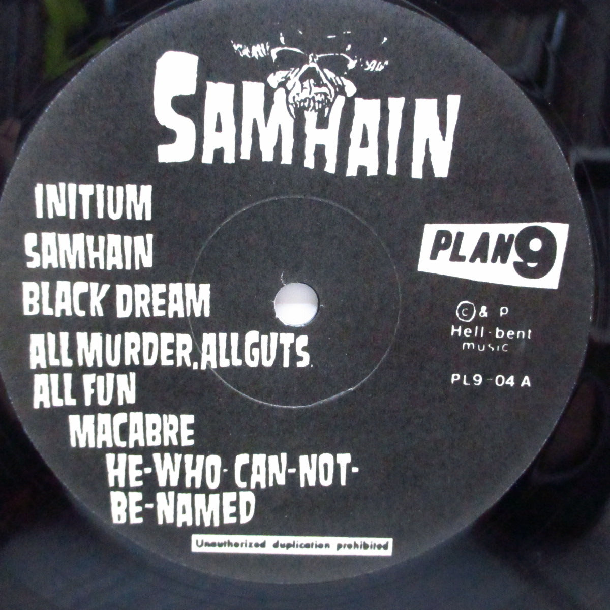 SAMHAIN (サムヘイン) - Initium (US 80's 再発「半透明ヴァイナル」LP/ Caroline ロゴ有ジャケ)