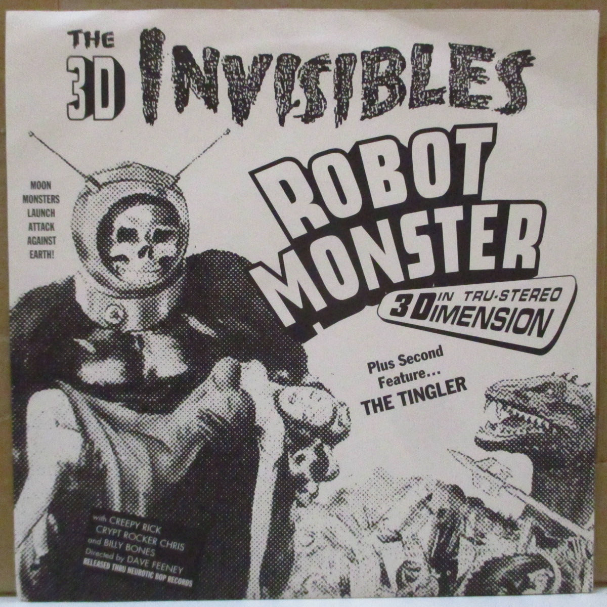 3-D INVISIBLES, THE - Robot Monster (US Ltd.Red Vinyl 7")