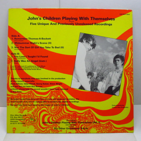 JOHN'S CHILDREN (ジョンズ・チルドレン) - Playing With Themselves Vol.2 (German Orig.12")