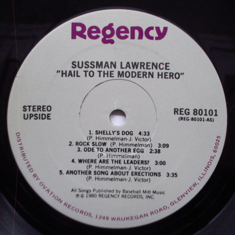 SUSSMAN LAWRENCE (サスマン・ローレンス) - Hail To The Modern Hero! (US Reissue LP)