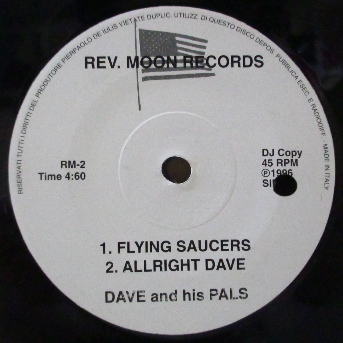 DAVE AND HIS PALS / FREAKS (デイヴ・アンド・ヒズ・パルス / フリークス) - S.T. (Italy オリジナル 7")