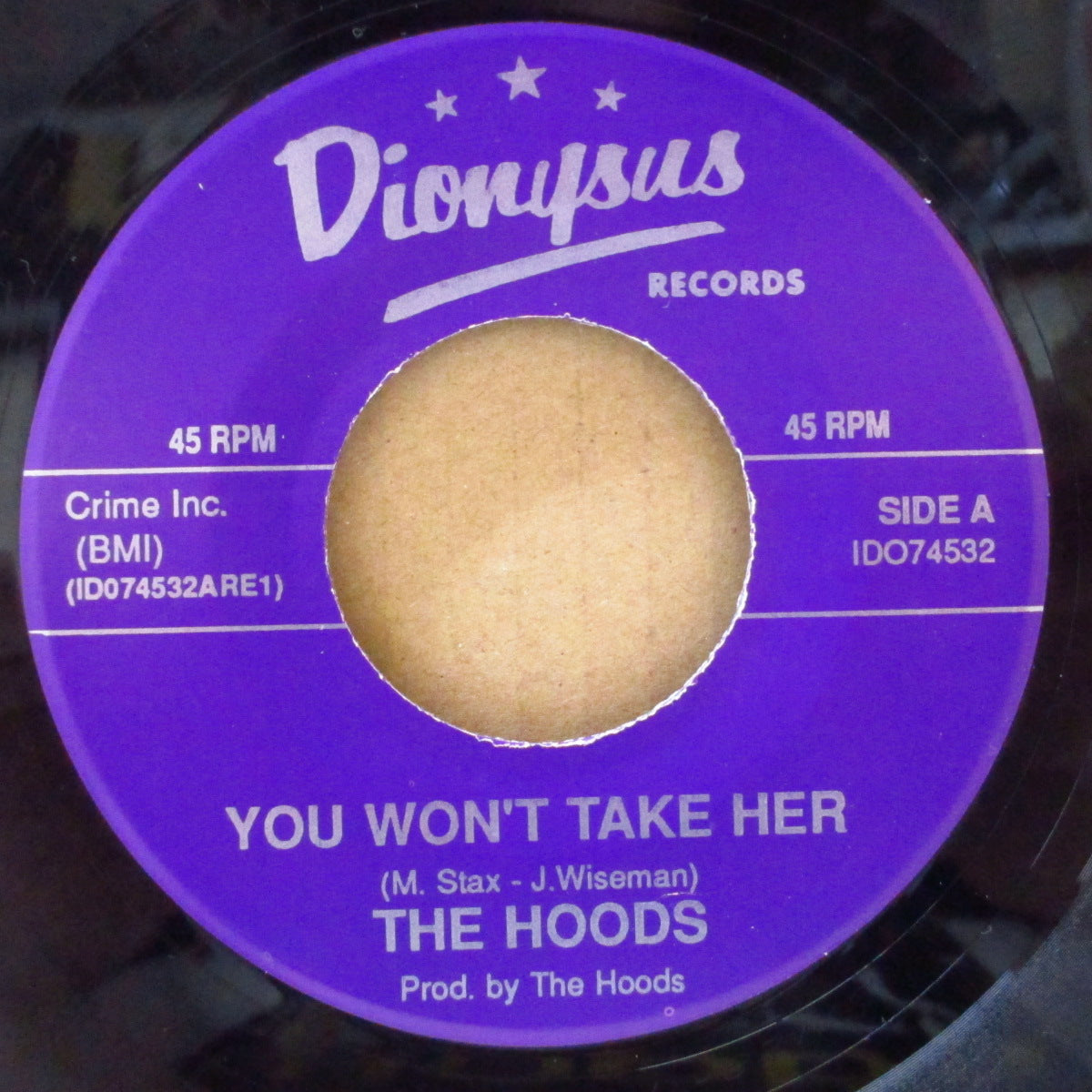 HOODS, THE (ザ・フーズ) - You Won't Take Her (US オリジナル 7")
