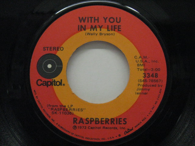 RASPBERRIES (ラズベリーズ) - Go All The Way / With You In My Life (US オリジナル 7")