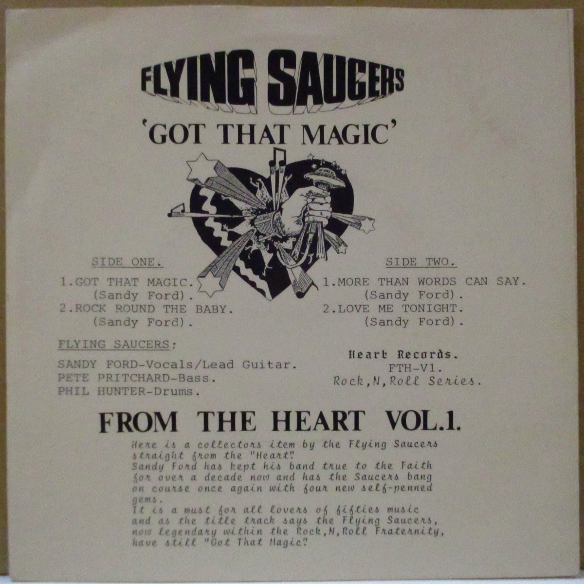 FLYING SAUCERS (フライング・ソーサーズ) - Got That Magic +3 (UK オリジナル 7"/サイン入りジャケ)
