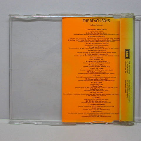 BEACH BOYS (ビーチ・ボーイズ) - Endless Harmony (UK Advance Promo)