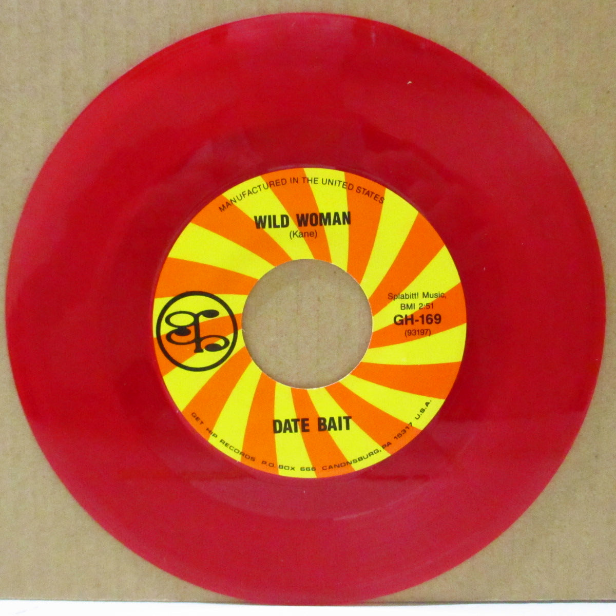 DATE BAIT (デート・ベイト) - Wild Woman (US 限定レッドヴァイナル 7"+インサート)