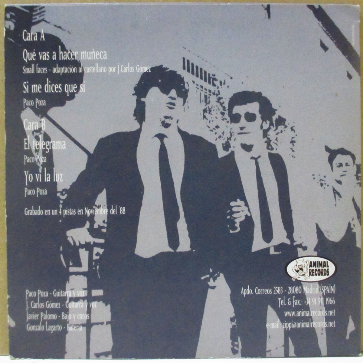 LOS IMPOSIBLES (ロス・インポシブルズ) - El Telegrama +3 (Spain オリジナル 7")