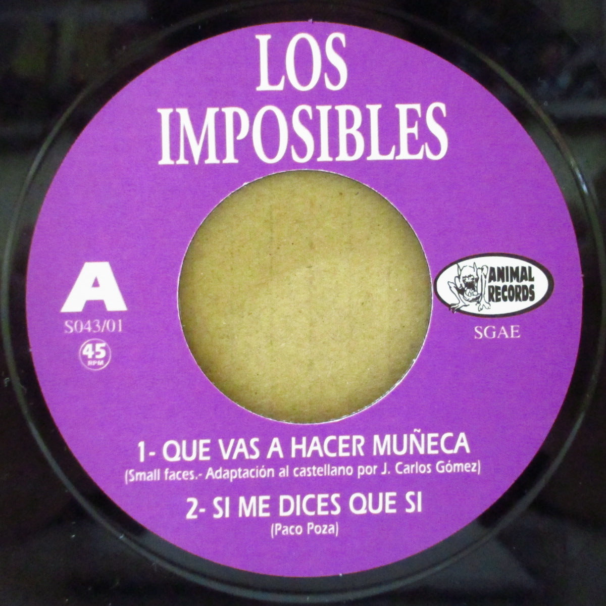 LOS IMPOSIBLES (ロス・インポシブルズ) - El Telegrama +3 (Spain オリジナル 7")