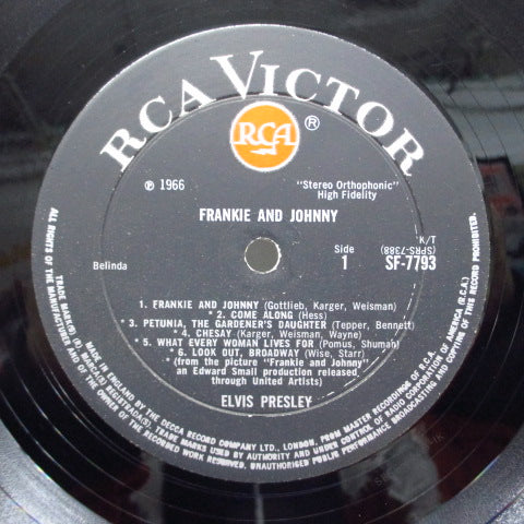 ELVIS PRESLEY (エルヴィス・プレスリー) - Frankie And Johnny (UK Orig Stereo)