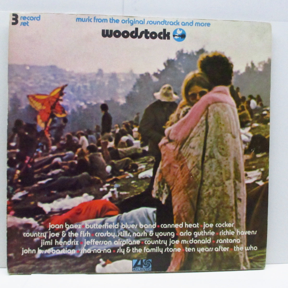 O.S.T. (映画『ウッドストック/愛と平和と音楽の三日間』サントラ) - Woodstock (UK 70's  再発「Wロゴ無/グリーン＆オレンジラベ」 3xLP/上開3面見開ジャケ)