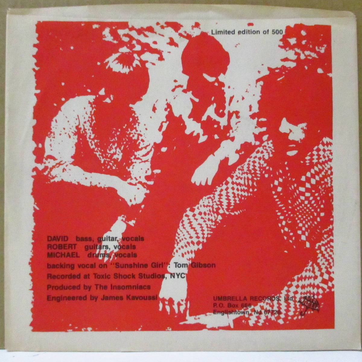 INSOMNIACS, THE (インソムニアクス) - My Favorite Story (US オリジナル 7")