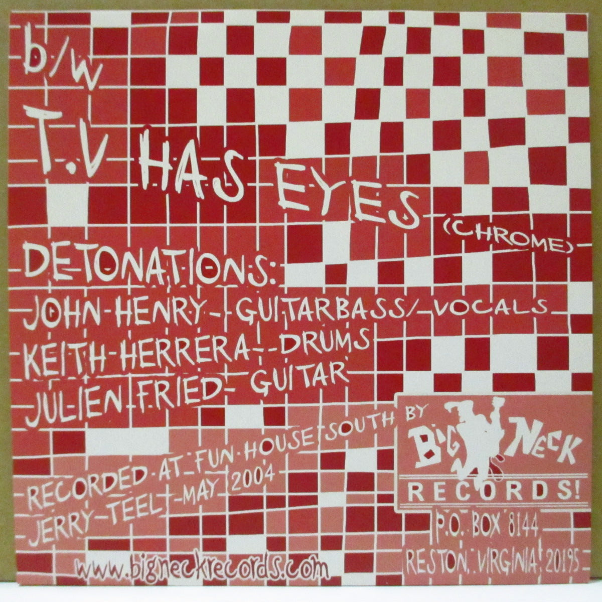 DETONATIONS (デトネイションズ) - Spy You In A Magazine (US Limited Clear Vinyl 7")