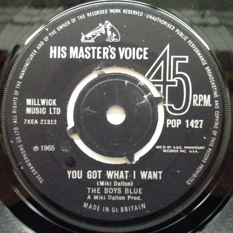 BOYS BLUE - You Got What I Want (UK Orig.7"+CS)