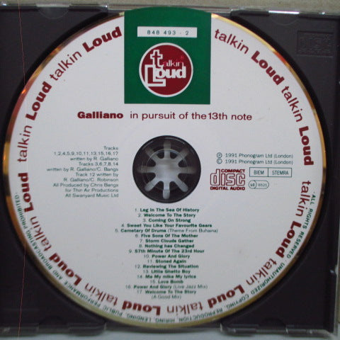 GALLIANO - In Pursuit Of The 13th Note (UK Orig.CD)