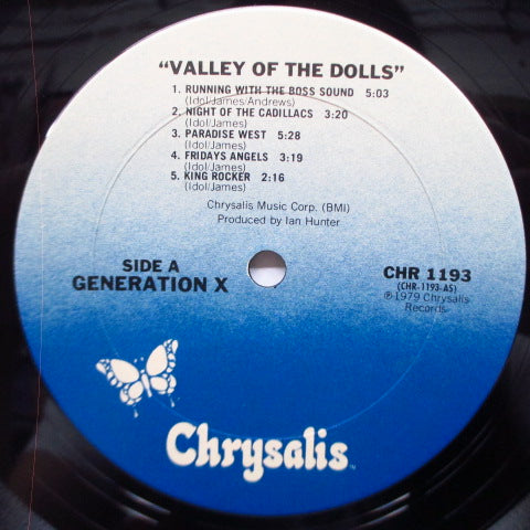 GENERATION X (ジェネレーション X)- Valley Of The Dolls (US オリジナル「白/青ラベ」LP/CHR 1193) '79年セカンドアルバム!