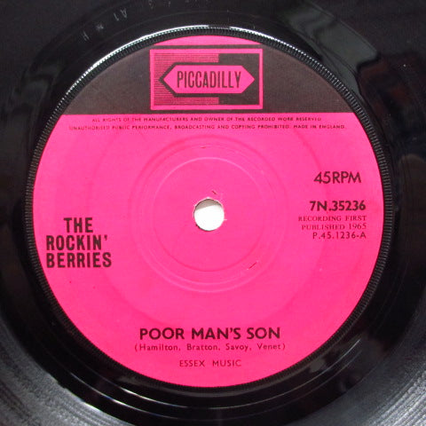 ROCKIN' BERRIES - Poor Man's Son (UK Orig.)