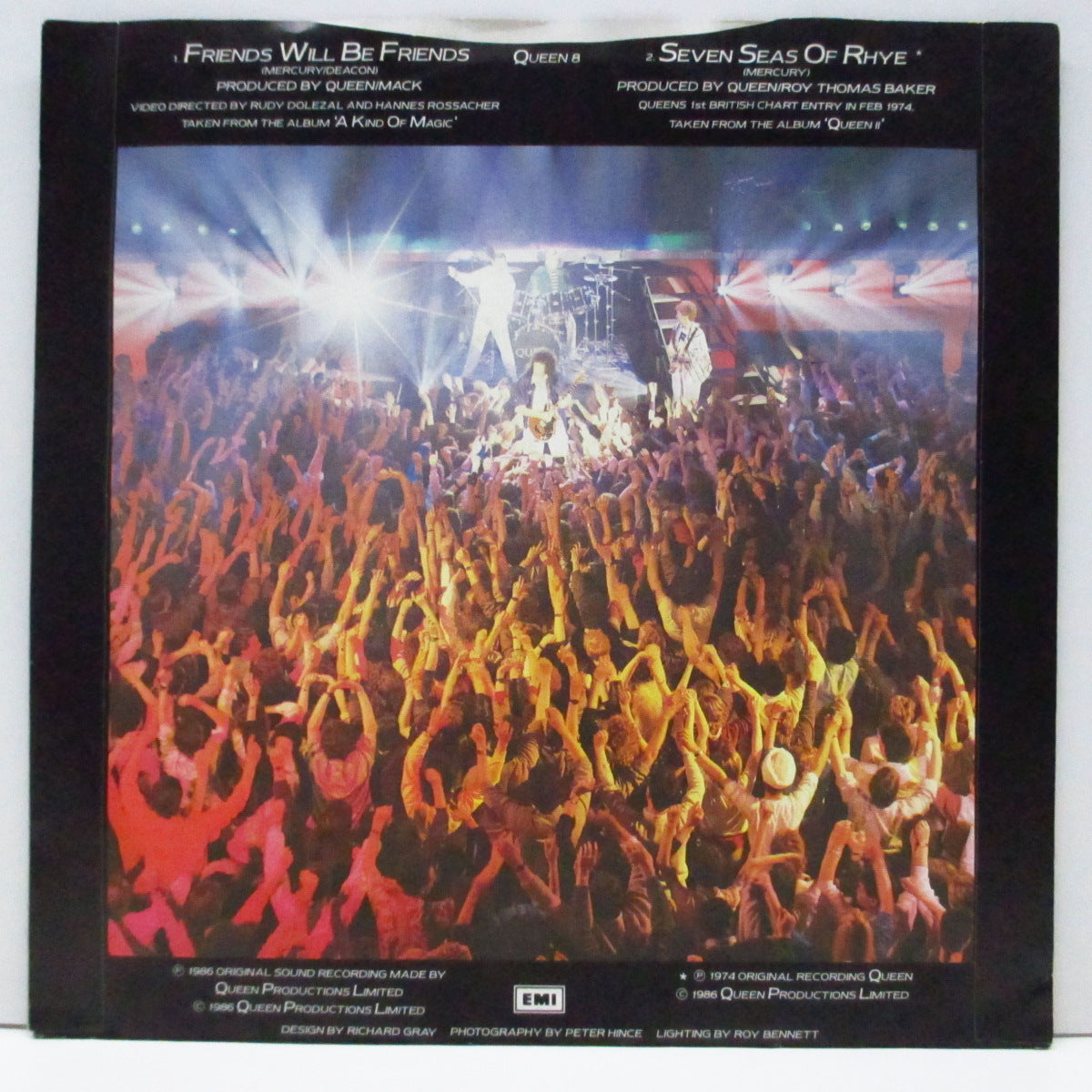 QUEEN (クイーン) - Friends Will Be Friends (UK オリジナル 7"+マットソフト紙ジャケ)