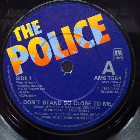 POLICE, THE (ザ ・ポリス) - Don't Stand So Close To Me (UK Orig.7"+Poster CVR)