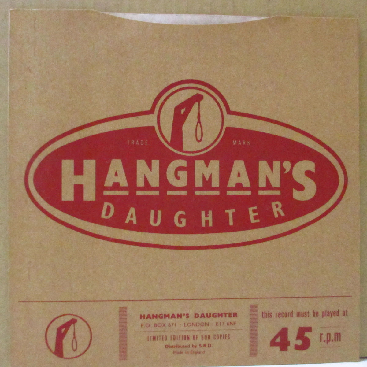 FIRE DEPARTMENT, THE (ザ・ファイヤー・デパートメント) - Last One Here (UK 500枚限定 7"+カンパニースリーブ)