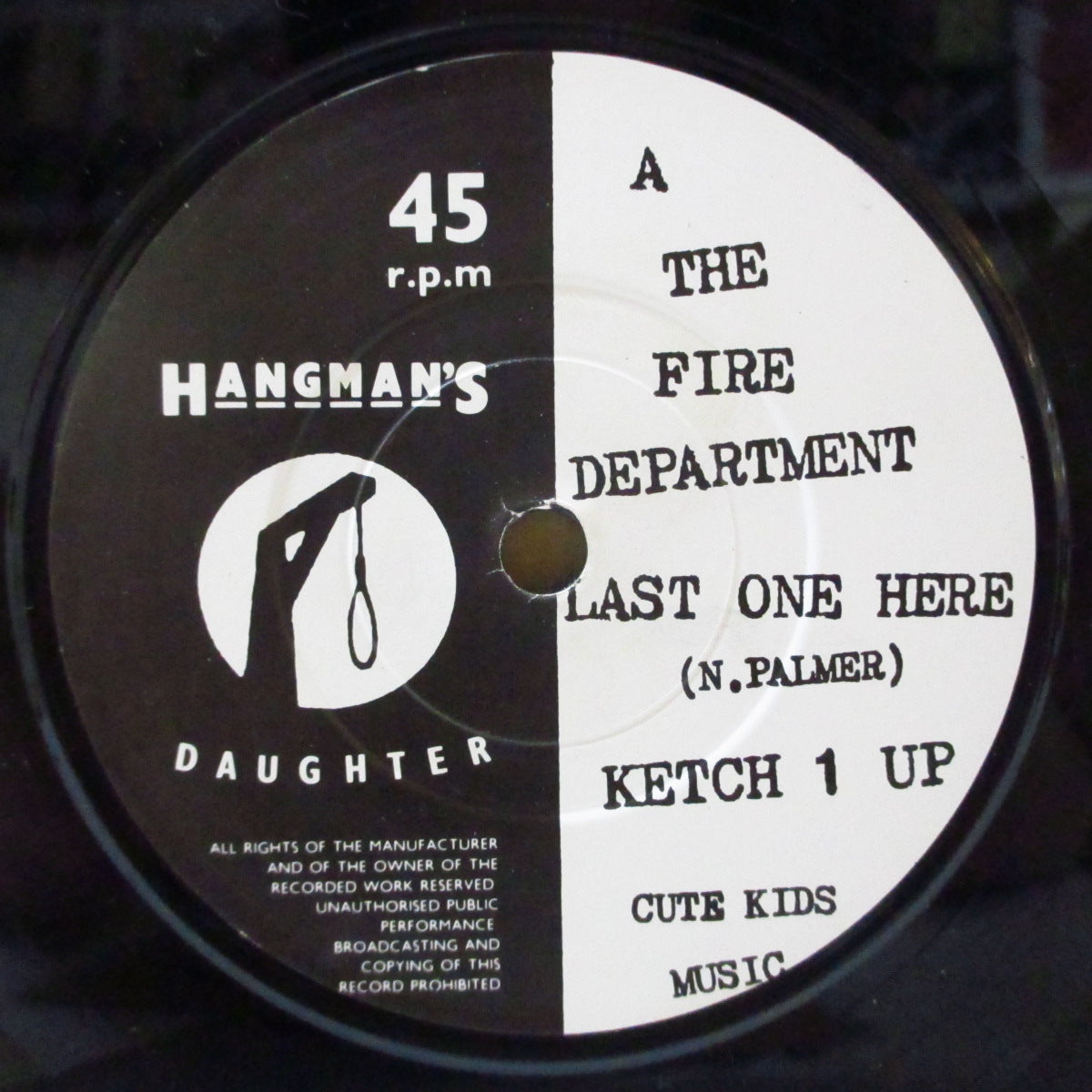 FIRE DEPARTMENT, THE (ザ・ファイヤー・デパートメント) - Last One Here (UK 500枚限定 7"+カンパニースリーブ)