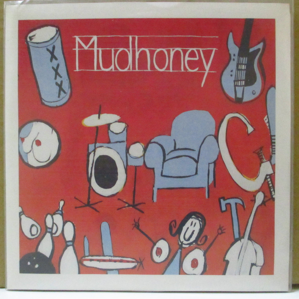 MUDHONEY (マッドハニー) - Let It Slide +2 (German Limited Clear Yellow Vinyl 7"/廃盤 NEW)