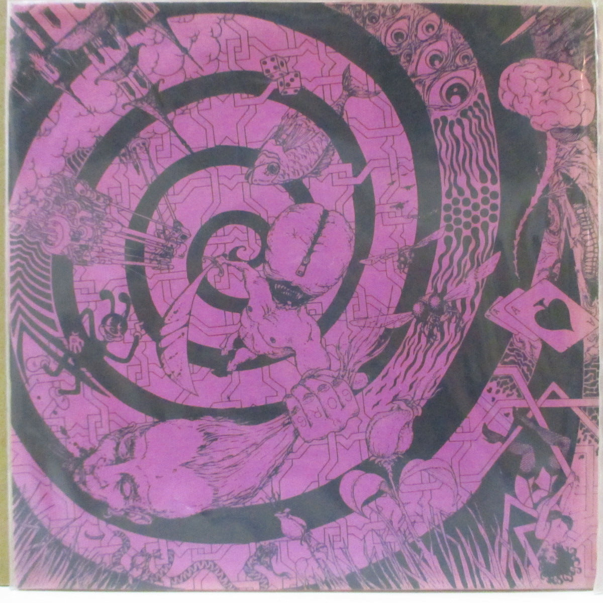 T.TEX EDWARDS & LITHIUM X-MAS (T.テックス・エドワーズ & リチウム・クリスマス) - Live From A Dive (US 再発ホワイトヴァイナル 7"+ステッカー付きPVC)