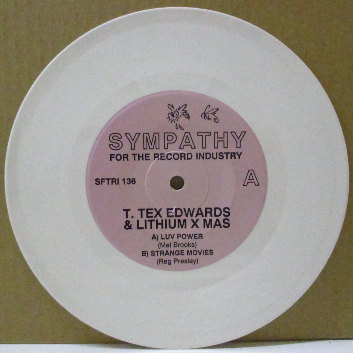 T.TEX EDWARDS & LITHIUM X-MAS (T.テックス・エドワーズ & リチウム・クリスマス) - Live From A Dive (US 再発ホワイトヴァイナル 7"+ステッカー付きPVC)