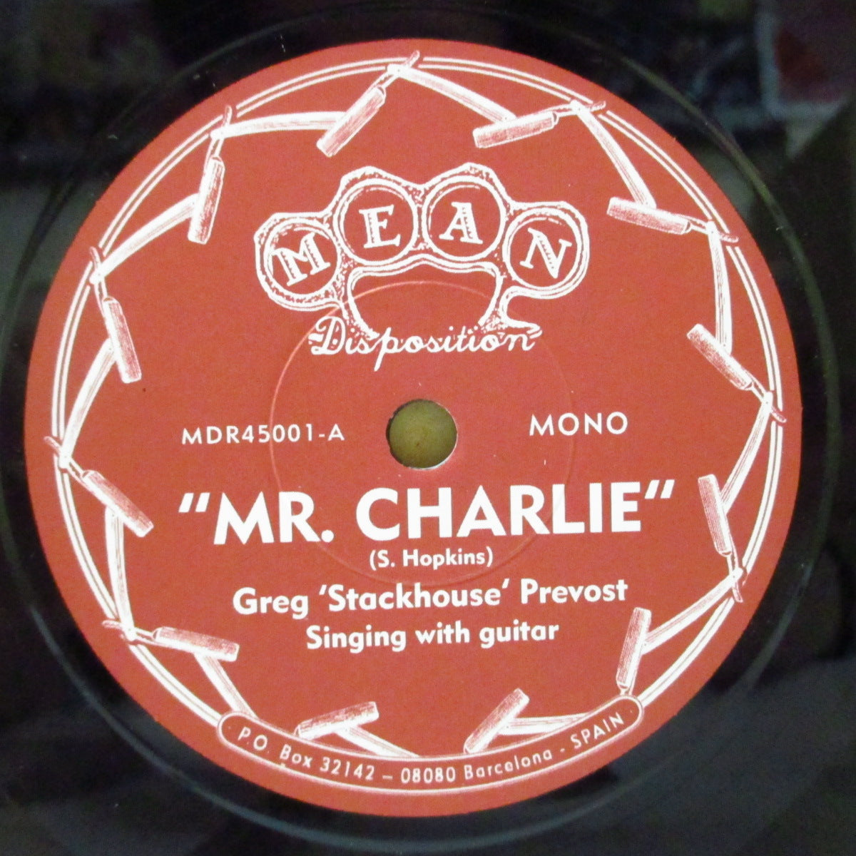 GREG 'STACKHOUSE' PREVOST (グレッグ・スタックハウス・プレヴォスト) - Mr. Charlie (Spain オリジナル・モノラル 7"/廃盤 New)