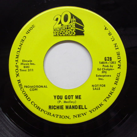 RICHIE MANDELL (リッチー・マンデル) - You Got Me (Promo)