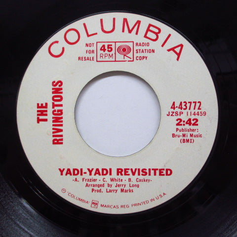 RIVINGTONS (リヴィングトンズ) - Yadi-Yadi-Yum-Dum (Promo)
