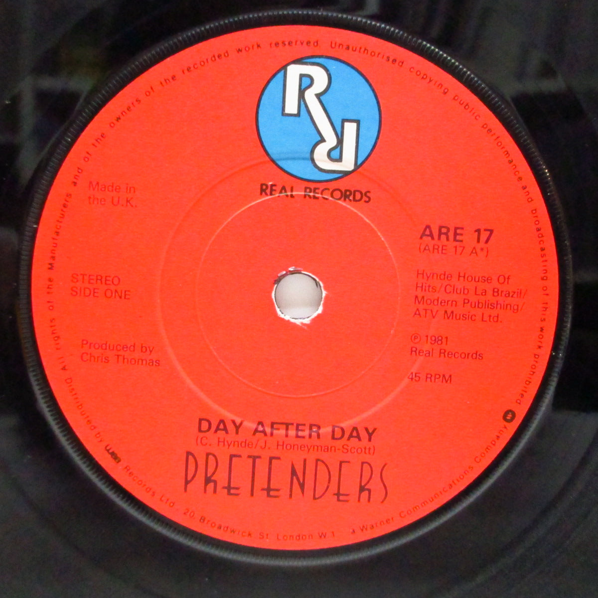 PRETENDERS (プリテンダーズ) - Day After Day (UK Orig.7")