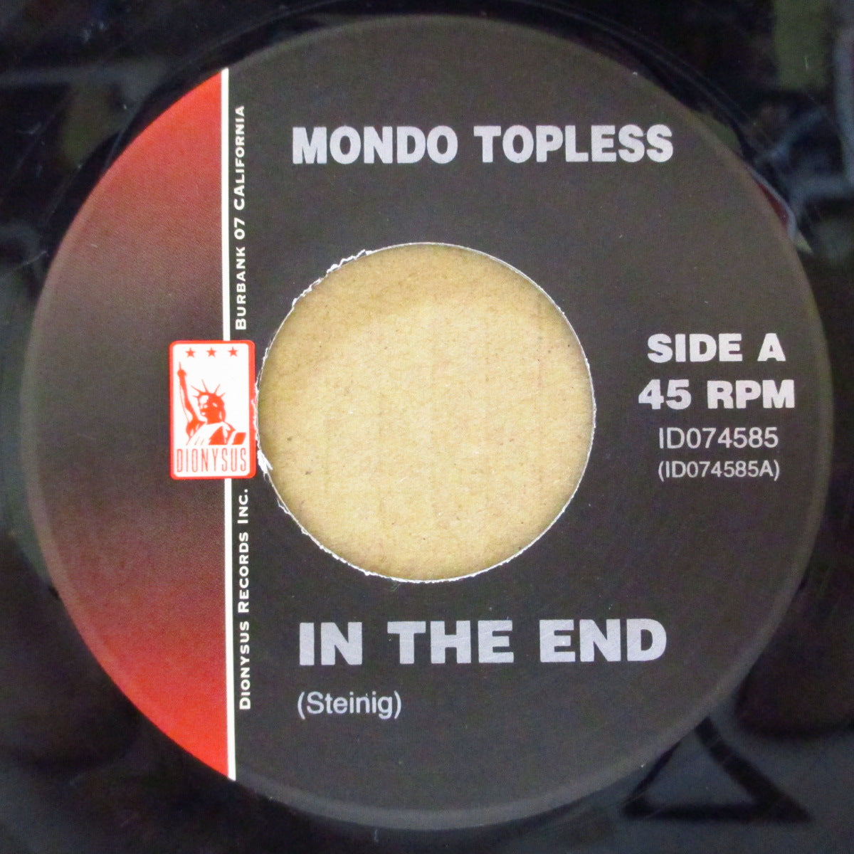 MONDO TOPLESS (モンド・トップレス) - In The End (US オリジナル 7")