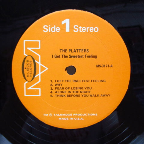 PLATTERS - I Get The Sweetest Feeling (US 70's Re Stereo LP)