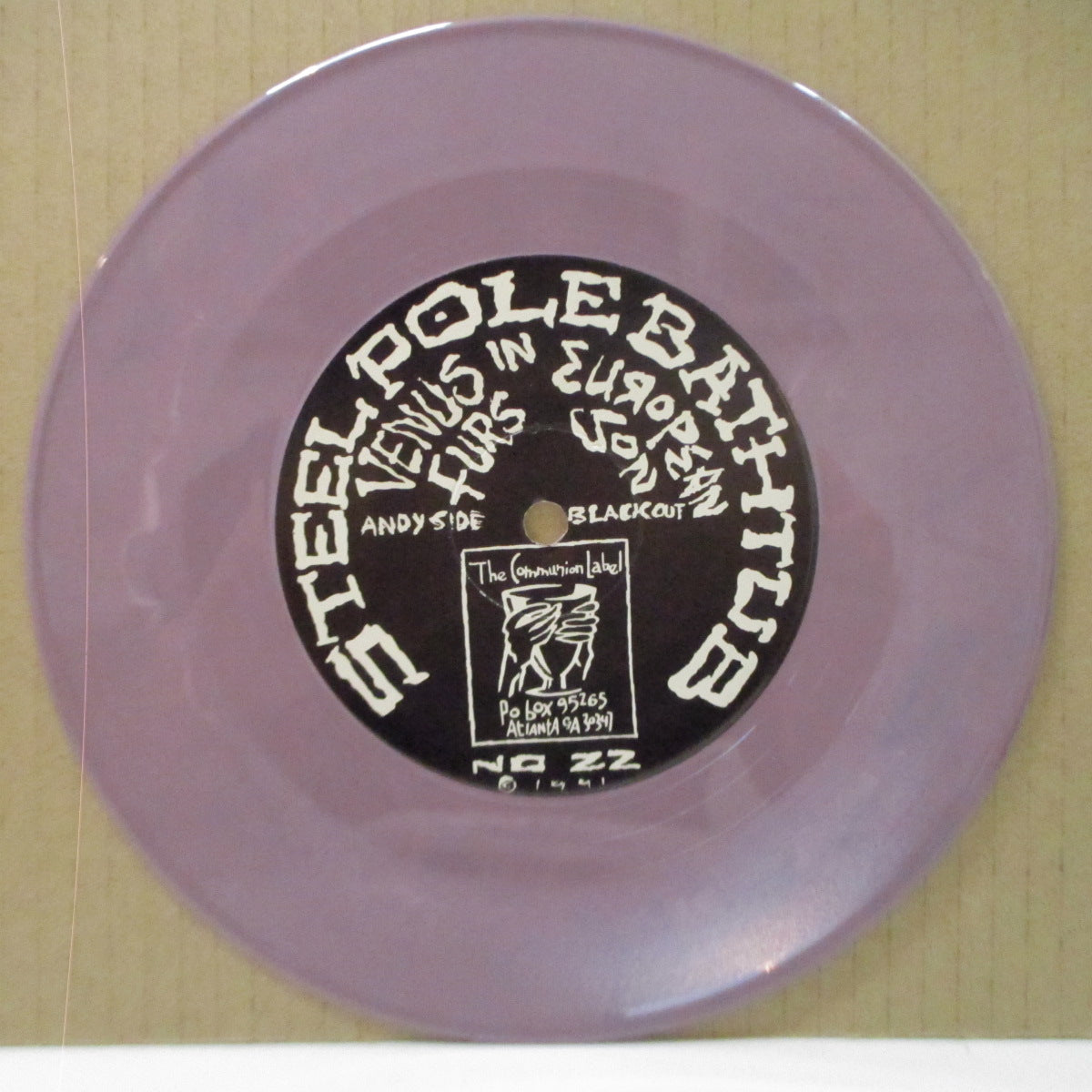 STEEL POLE BATH TUB (スティール・ポール・バス・タブ) - Venus In Furs (US 限定パープルヴァイナル 7")