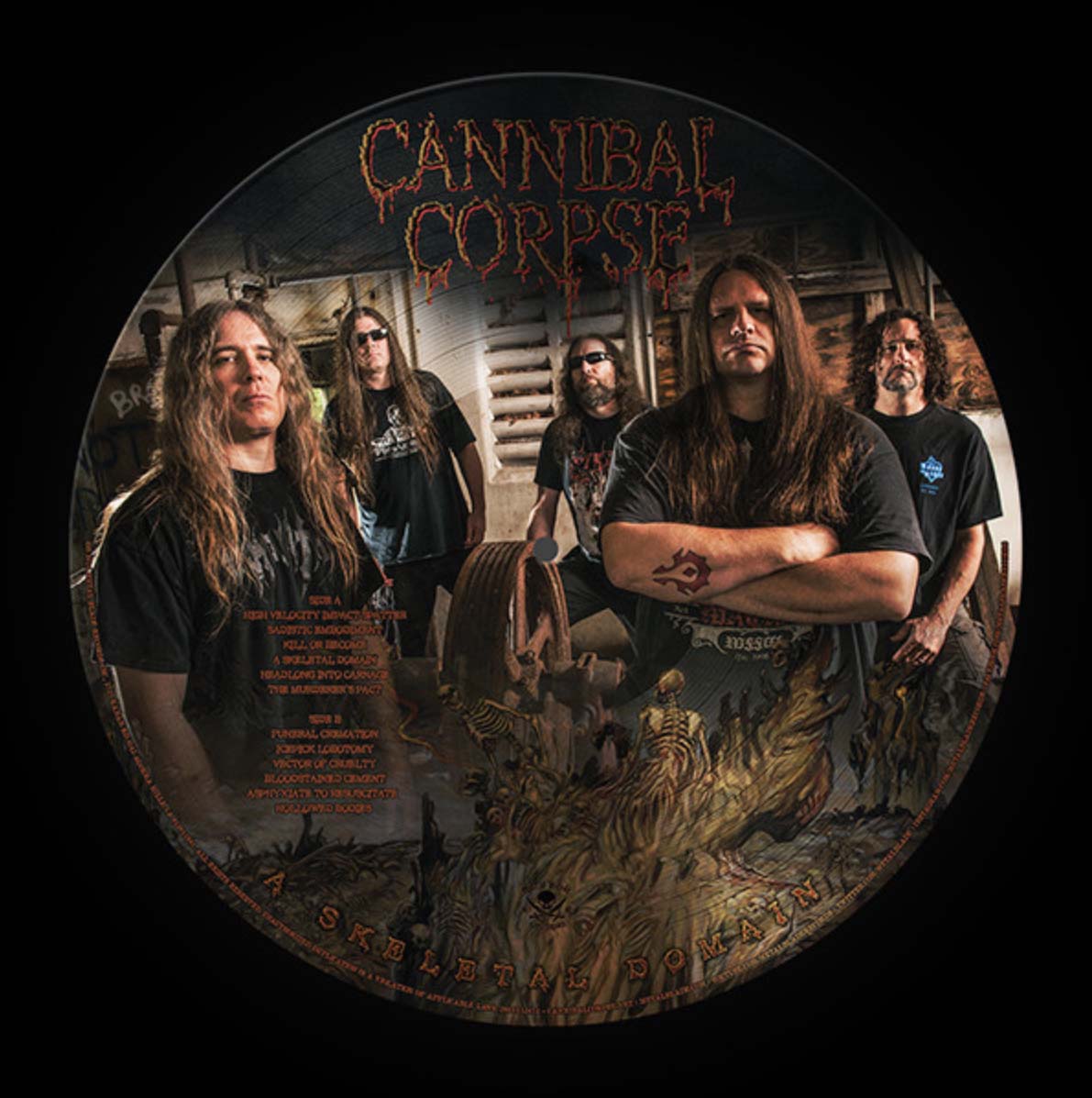 CANNIBAL CORPSE (カンニバル・コープス) - A Skeletal Domain (German 500 Ltd.Reissue Picture LP 「廃盤 New」 )