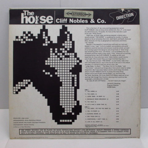 CLIFF NOBLES & Co. (クリフ・ノーブルズ) - The Horse (UK Orig.Stereo LP/CS)