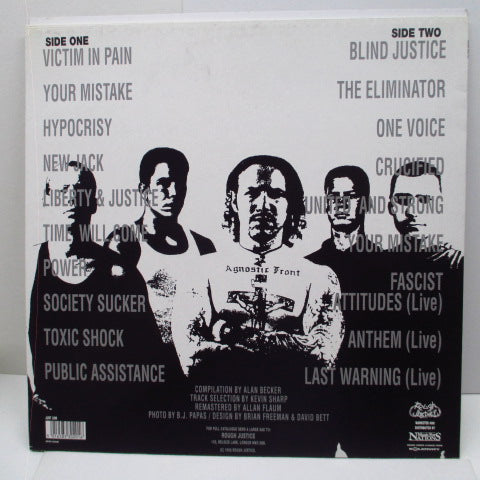 AGNOSTIC FRONT (アグノスティック・フロント) - The Best Of...To Be Continued (UK オリジナル LP) 全19曲、初期ベスト!