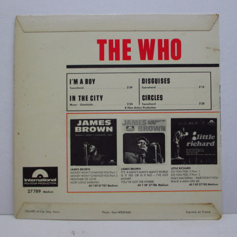 WHO (フー) - I'm A Boy (FRANCE Orig.EP/両面CFS)