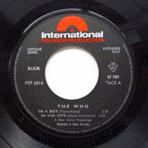 WHO (フー) - I'm A Boy (FRANCE Orig.EP/両面CFS)