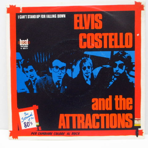 ELVIS COSTELLO & The Attractions - I Can't Stand Up For Falling Down (Italy Orig.7"+PS)