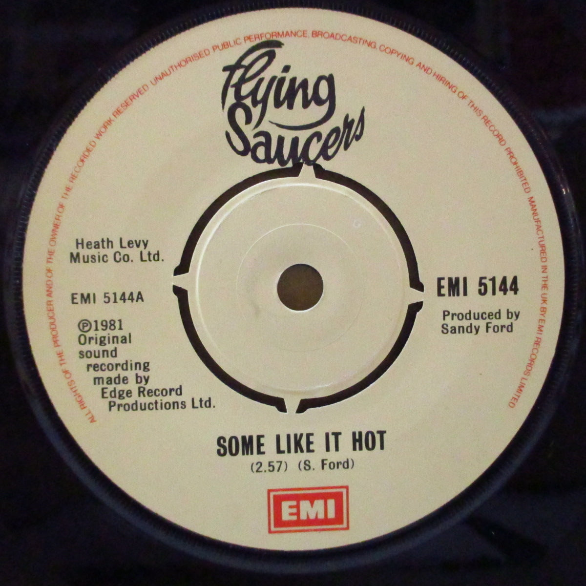 FLYING SAUCERS (フライング・ソーサーズ) - Some Like It Hot (UK オリジナル 7")