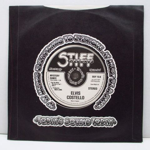 ELVIS COSTELLO (エルヴィス・コステロ) - Red Shoes (UK 2nd Press Flat Center 7"+CS)