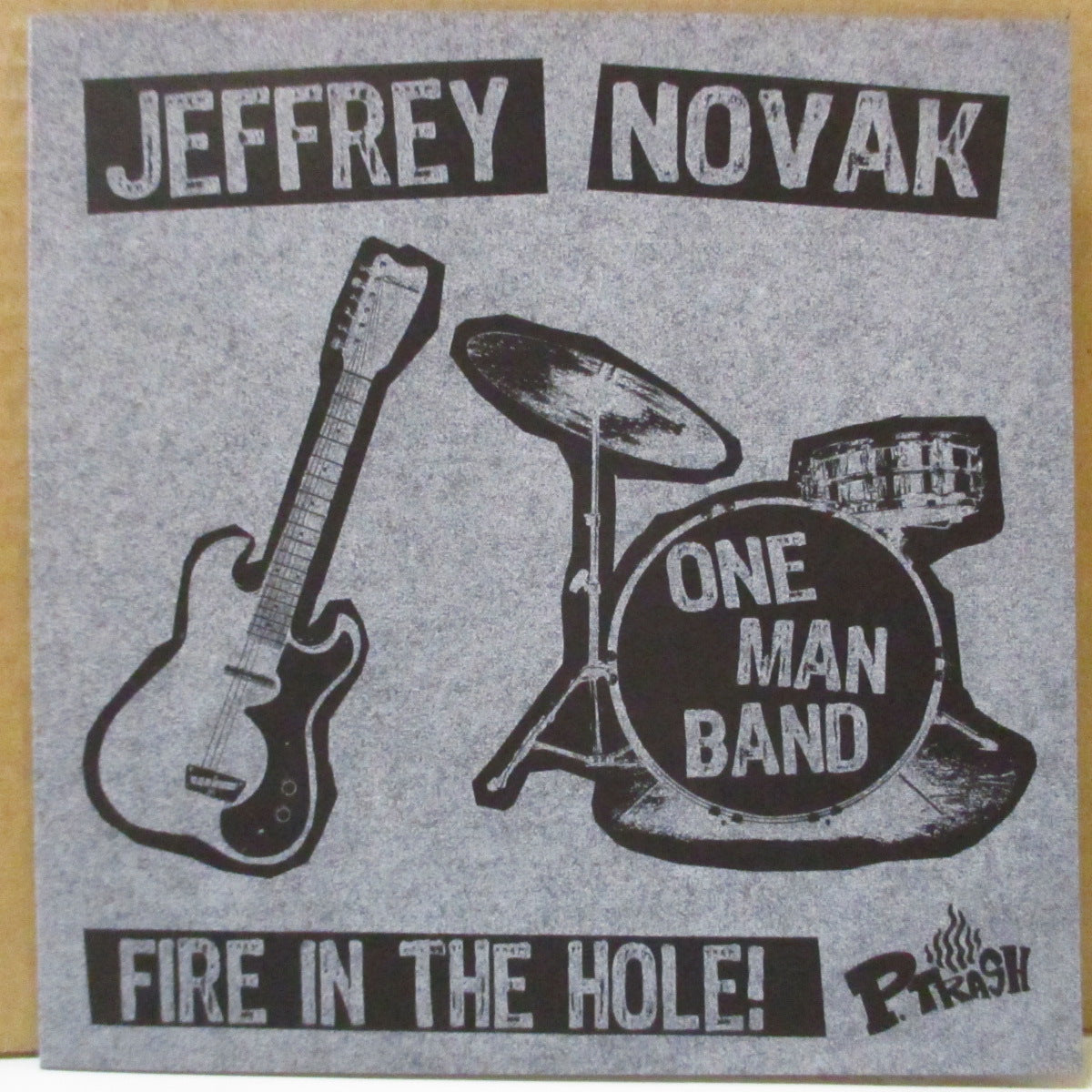 JEFFREY NOVAK'S ONE MAN BAND (ジェフリー・ノヴァク) - Fire In The Hole (German 250 Ltd.7"+Numbered Marble PS)