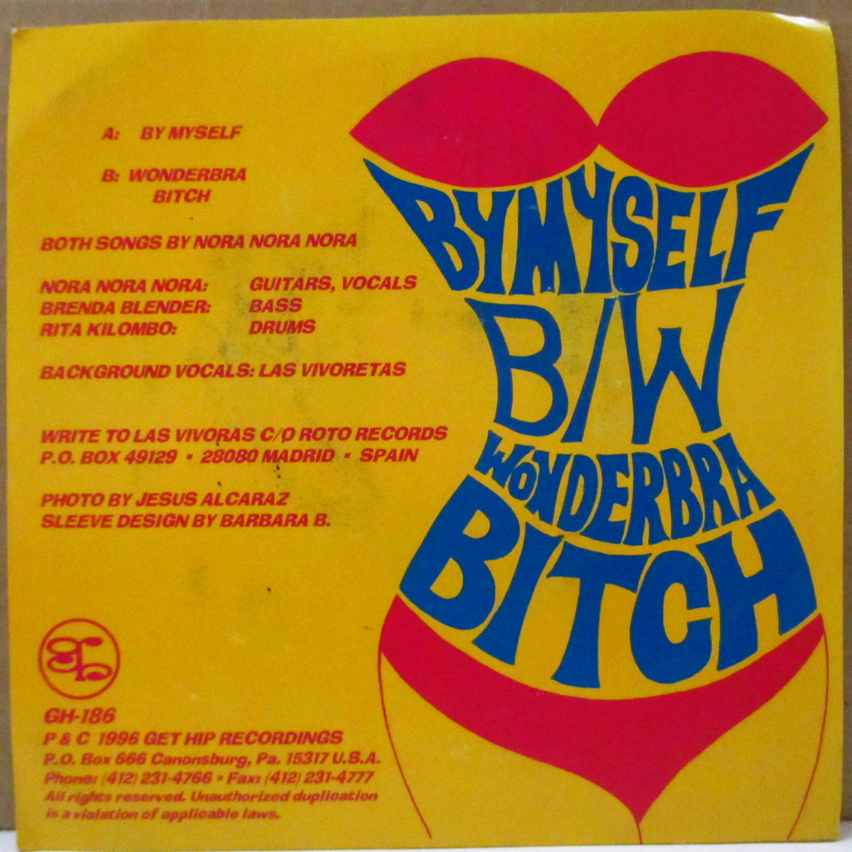 VIVORAS (ヴィヴォラス) - By Myself (US Orig.7")