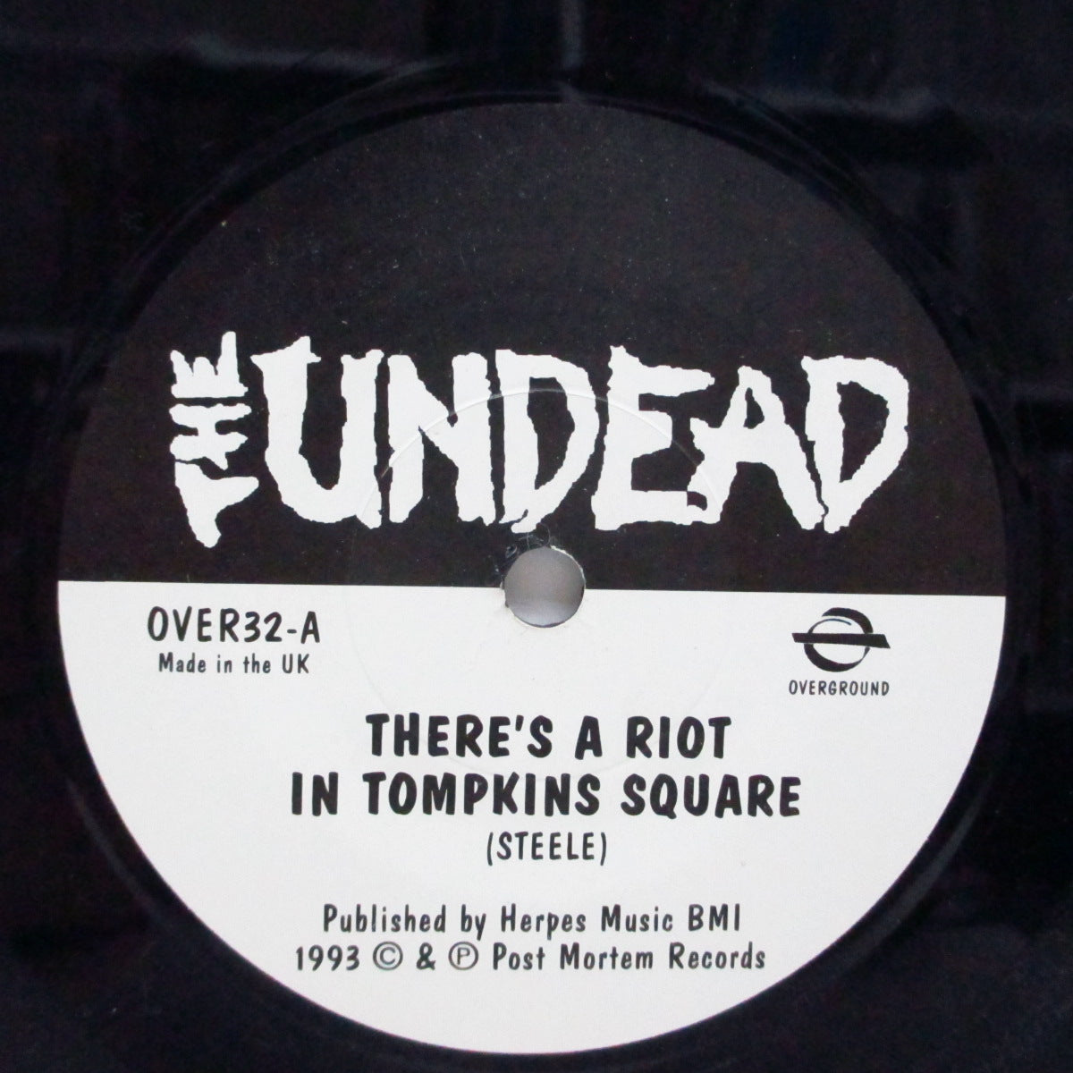 UNDEAD, THE (ジ・アンデッド) - There's A Riot In Tompkins Square (UK 1,000 Ltd.7")