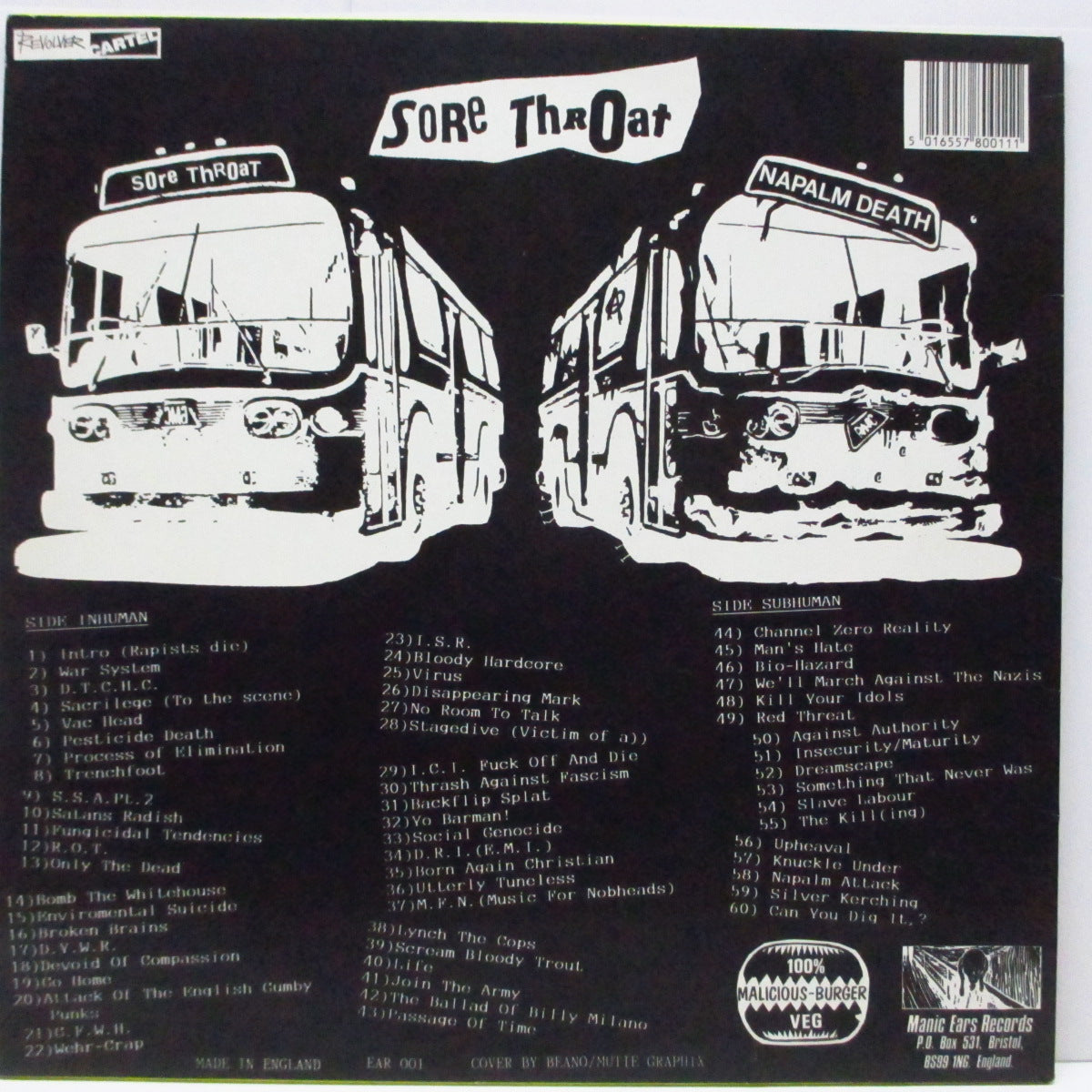 SORE THROAT (ソア・ソロート) - Never Mind The Napalm Here's Sore Throat (UK オリジナル LP)