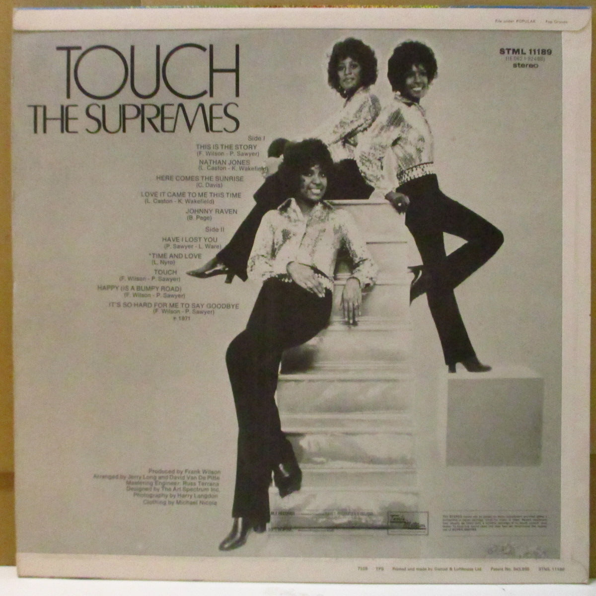 SUPREMES (シュプリームス) - Touch (UK Orig.Stereo LP/CFS)